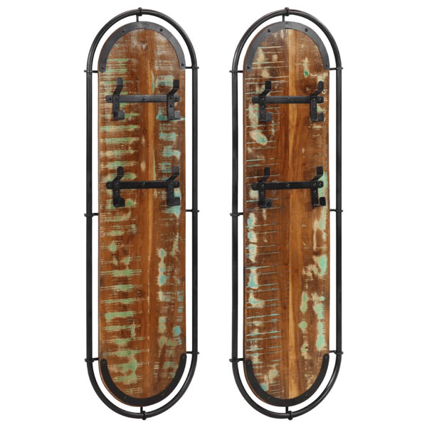 Wandgarderoben Merilena (4 Haken, 2 Stück, recycelt)