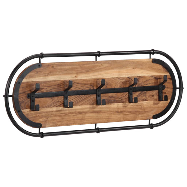 Wandgarderobe Eleonoa (mit 5 Akazienhaken)