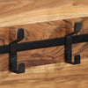 Wandgarderobe Eleonoa (mit 5 Akazienhaken)