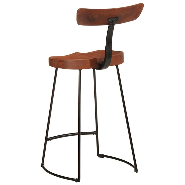 Zeldesan Barhocker 49x43x88 cm (2er-Set Mangoholz)