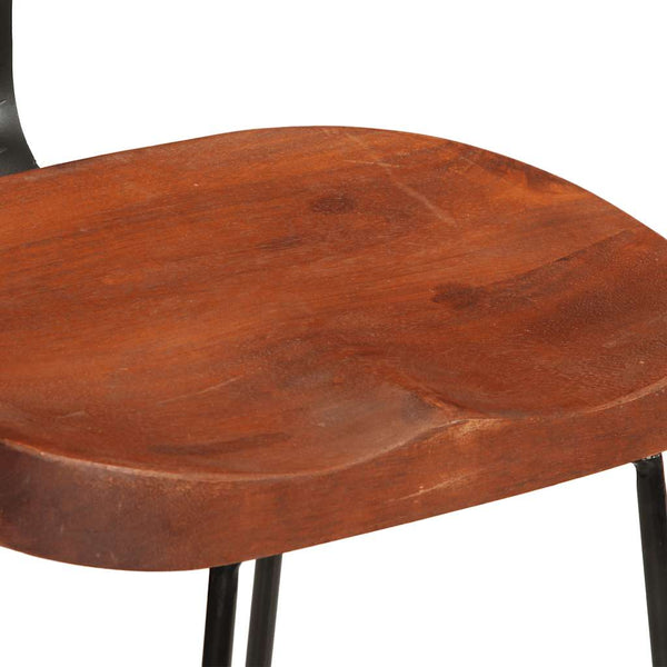 Zeldesan Barhocker 49x43x88 cm (2er-Set Mangoholz)
