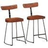 49x43x79cm Zeldesan Barhocker (2er Set Mangoholz)
