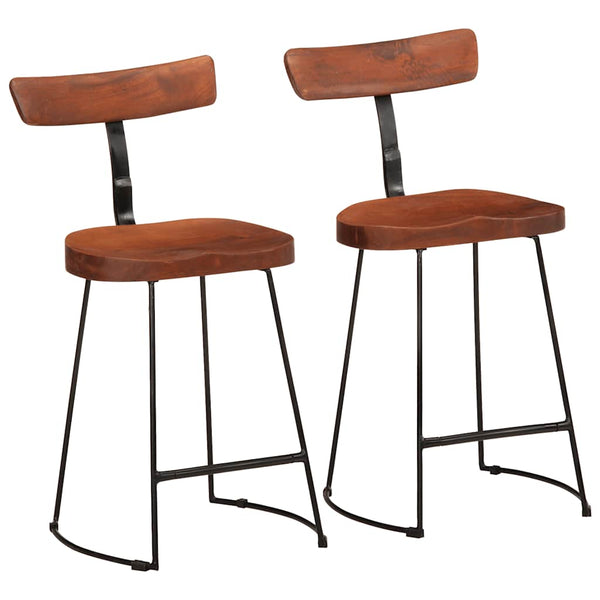 49x43x79cm Zeldesan Barhocker (2er Set Mangoholz)
