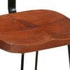49x43x79cm Zeldesan Barhocker (2er Set Mangoholz)