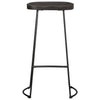 Schwarze Barhocker Zeldesan 45x40x78cm (2 Stück Mangoholz)