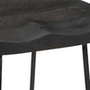 Schwarze Barhocker Zeldesan 45x40x78cm (2 Stück Mangoholz)
