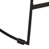 Schwarze Barhocker Zeldesan 45x40x78cm (2 Stück Mangoholz)