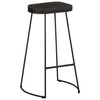Schwarze Barhocker Zeldesan 45x40x78cm (2 Stück Mangoholz)