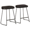 Barhocker Schwarz Zeldesan 46x38x52cm (2 St. Mangoholz)