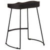 Barhocker Schwarz Zeldesan 46x38x52cm (2 St. Mangoholz)