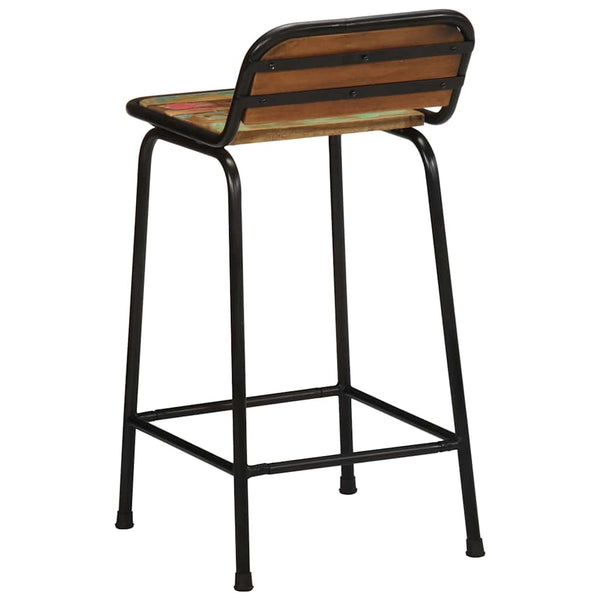 Barhocker Aktuell 46x35,5x80cm (2 St. Recycling-Massivholz)