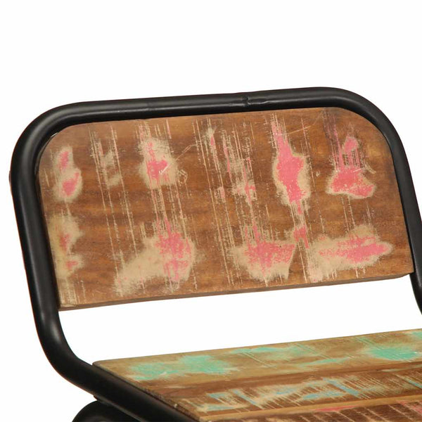 Barhocker Aktuell 46x35,5x80cm (2 St. Recycling-Massivholz)
