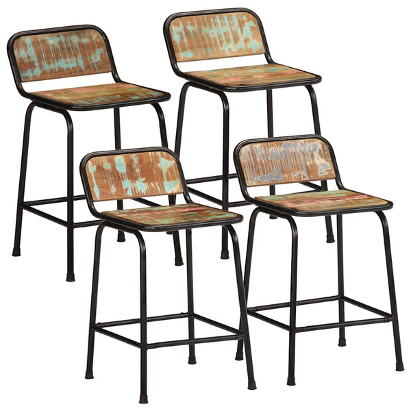 Barhocker Aktuell 46x35,5x70cm (4 Stück Massivholz recycelt)