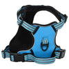 Blaues Hundegeschirr Air verstellbar (reflektierende Streifen L)