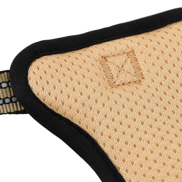 Ilmas XL Hundegeschirr braun (verstellbar, reflektierende Streifen)