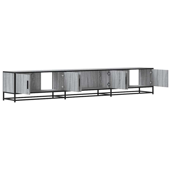 Graues TV-Möbel Solomia 240x35x41cm (Holz)