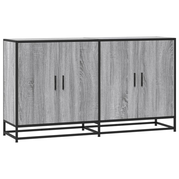 Graues Sideboard Ciuleiu 134x35x76cm (Holz)