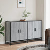 Graues Sideboard Ciuleiu 134x35x76cm (Holz)