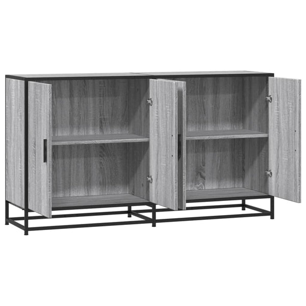 Graues Sideboard Ciuleiu 134x35x76cm (Holz)