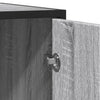 Graues Sideboard Ciuleiu 134x35x76cm (Holz)