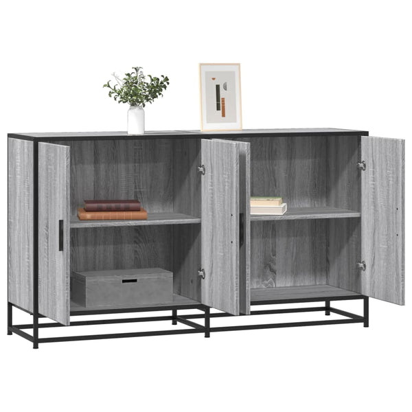 Graues Sideboard Ciuleiu 134x35x76cm (Holz)