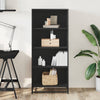 Schwarzes Bücherregal Adalber 60x35x139cm (Holz)