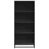 Schwarzes Bücherregal Adalber 60x35x139cm (Holz)