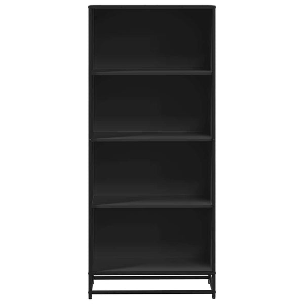 Schwarzes Bücherregal Adalber 60x35x139cm (Holz)