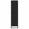 Schwarzes Bücherregal Adalber 60x35x139cm (Holz)