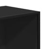 Schwarzes Bücherregal Adalber 60x35x139cm (Holz)