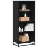 Schwarzes Bücherregal Adalber 60x35x139cm (Holz)