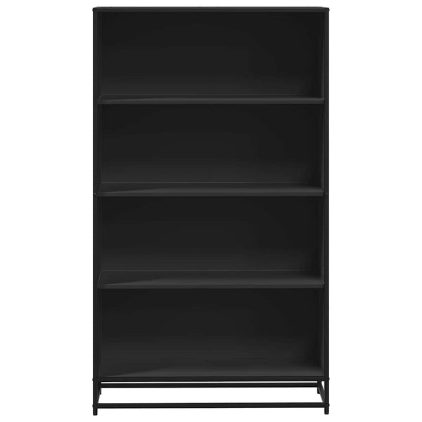 Schwarzes Bücherregal Adalber 80,5x35x139cm (Holz)