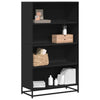 Schwarzes Bücherregal Adalber 80,5x35x139cm (Holz)