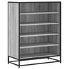 Grauer Schuhschrank Milianov 75x38x97,5cm (Holz)