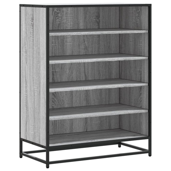 Grauer Schuhschrank Milianov 75x38x97,5cm (Holz)