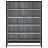 Grauer Schuhschrank Milianov 75x38x97,5cm (Holz)