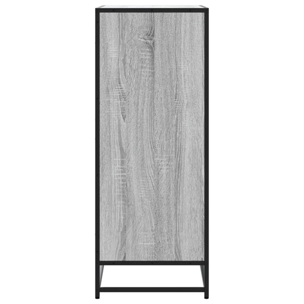 Grauer Schuhschrank Milianov 75x38x97,5cm (Holz)