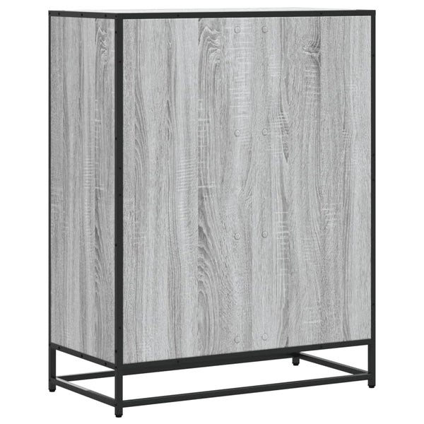 Grauer Schuhschrank Milianov 75x38x97,5cm (Holz)