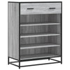 Grauer Schuhschrank Malania 75x38x97,5cm (Holz)