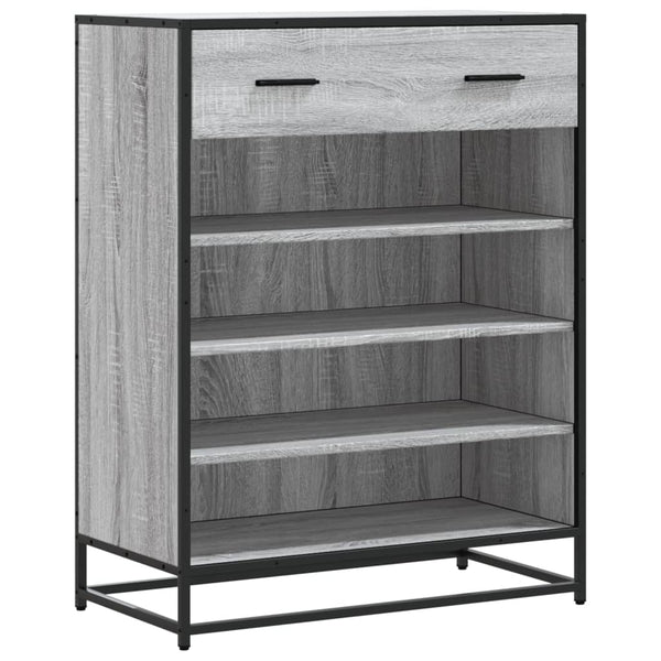 Grauer Schuhschrank Malania 75x38x97,5cm (Holz)