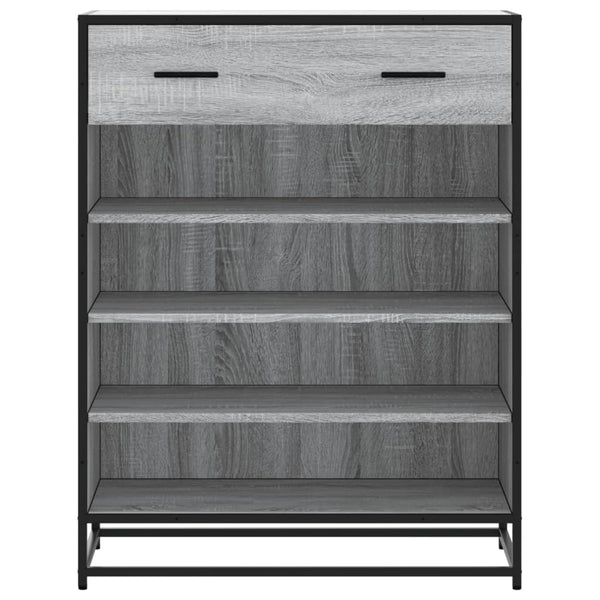 Grauer Schuhschrank Malania 75x38x97,5cm (Holz)