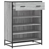 Grauer Schuhschrank Malania 75x38x97,5cm (Holz)