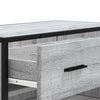 Grauer Schuhschrank Malania 75x38x97,5cm (Holz)