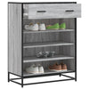 Grauer Schuhschrank Malania 75x38x97,5cm (Holz)