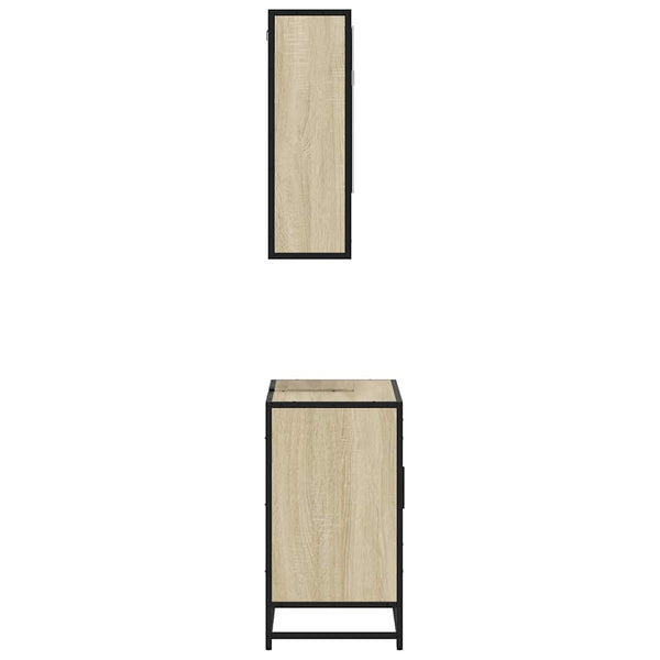 Badmöbelset Kaveri (2-teilig, Sonoma-Eiche, Holz)