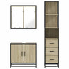 Badezimmermöbel-Set Trilby (3-teilig, Sonoma-Eiche, Holz)