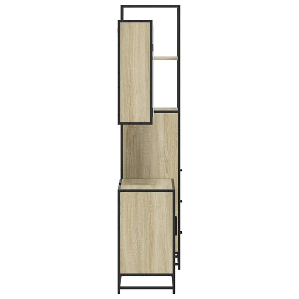 Badezimmermöbel-Set Trilby (3-teilig, Sonoma-Eiche, Holz)