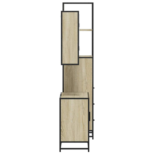 Badezimmermöbel-Set Dimitriade (3-teilig, Sonoma-Eiche, Holz)