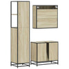 Badezimmermöbel-Set Dimitriade (3-teilig, Sonoma-Eiche, Holz)