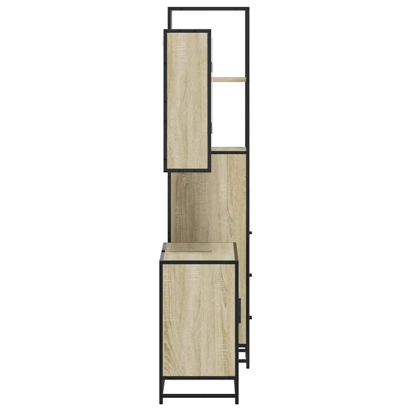 Badezimmermöbel-Set Badulescu Sonoma-Eiche 3-teilig (Holz)